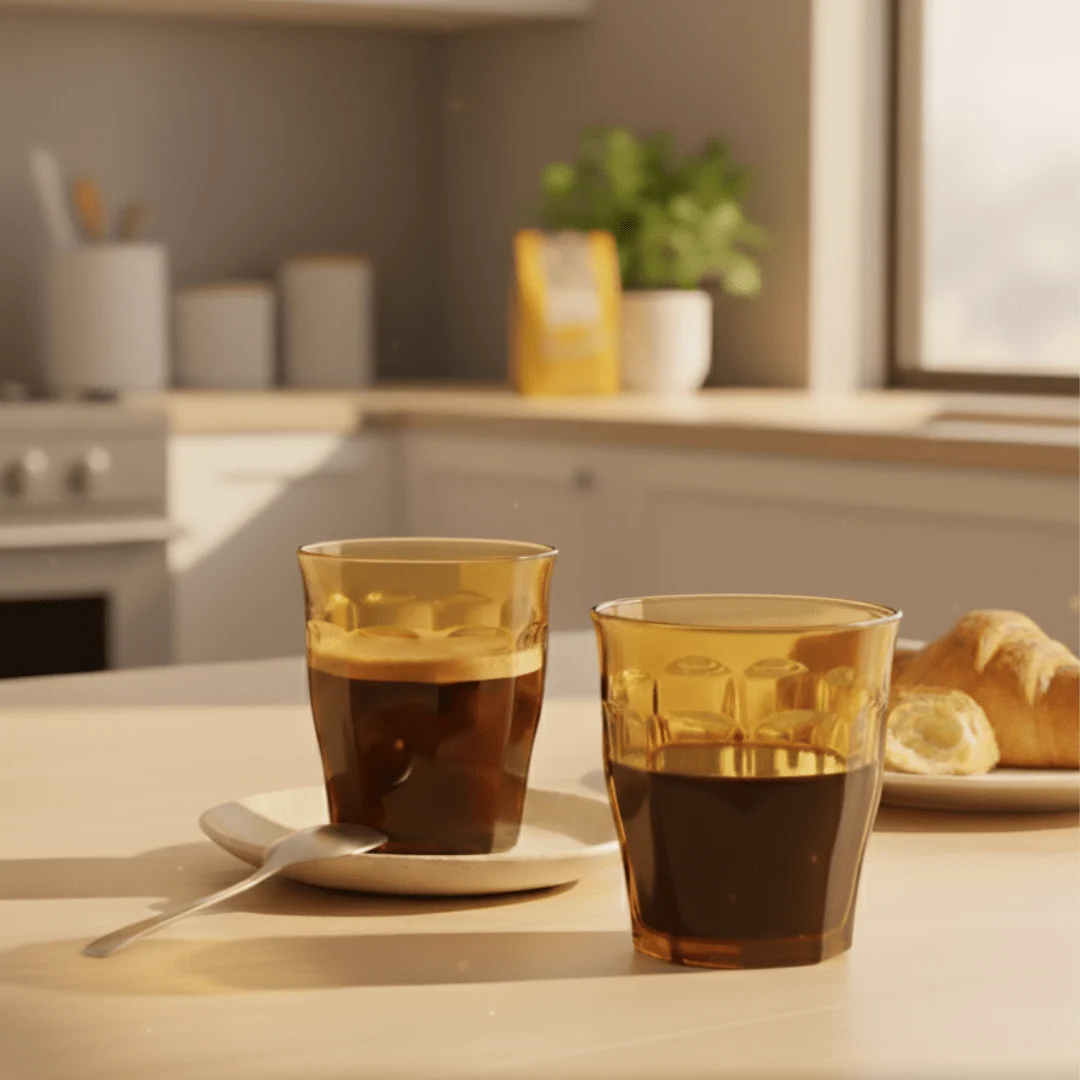 Le Picardie® Glass Hot Coffee Tumblers Set of 2 - Image 3